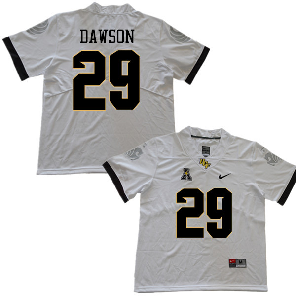 Men #29 Devunte Dawson UCF Knights College Football Jerseys Sale-White